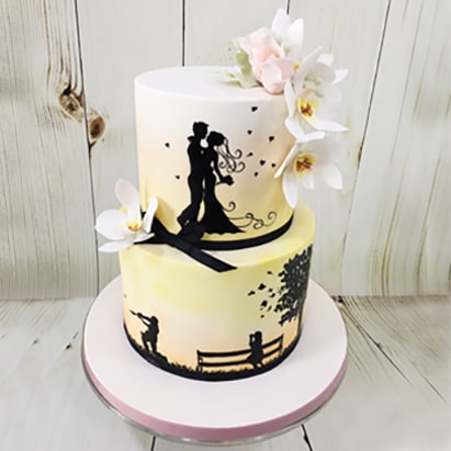 engagement cake