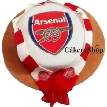 Arsenal Themed Fondant Cake