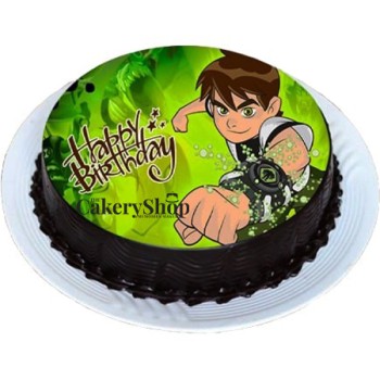 Ben Ten Chocolate Photo Cake