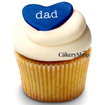 Bluetag Dad Cupcakes