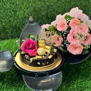Bomb Cake & Flowers