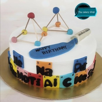 Chemistry Theme Cake