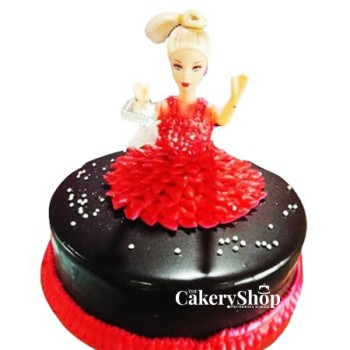 Chocolaty Barbie Cake