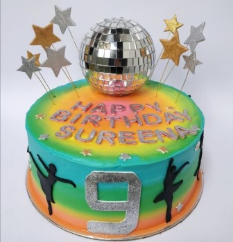 Disco Theme Cake