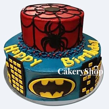 Superhero Skyline building Silhouette Cake Topper Batman/Spiderman Icing  Sheet | eBay