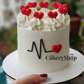 Heart Line Cake