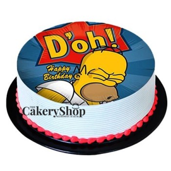 Homer Simpsons Photo Cake Pineapple