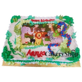 Jungle Photo Cake