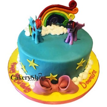 My Little Pony Fondant Cake