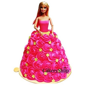 Pink Barbie Cake