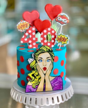 Pop Art Omg Cake