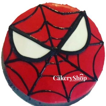 Round Spider Man Cake