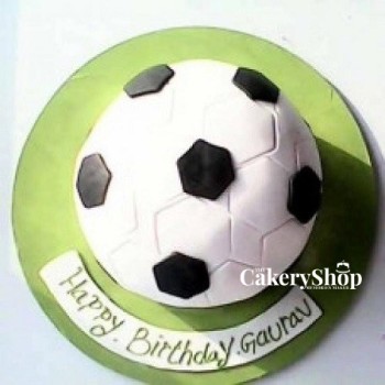 Soccer Ball Fondant Cake