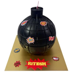 Super Hero Bomb Cake