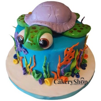 Turtle Fondant Cake